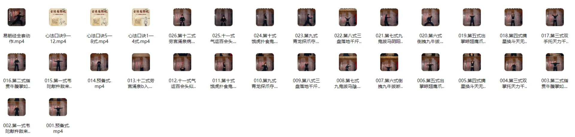 易筋经十二式全套视频